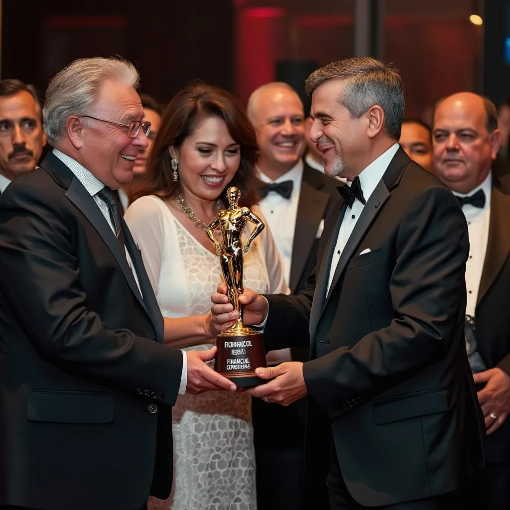 Premiación como mejor consultora financiera del año